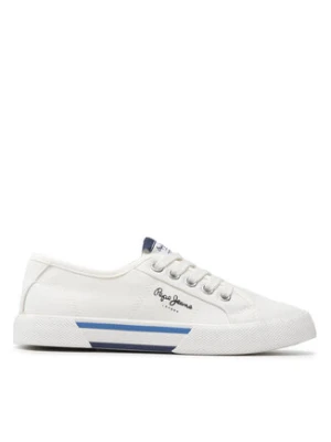 Pepe Jeans Tenisówki Brady Boy Basic PBS30527 Biały