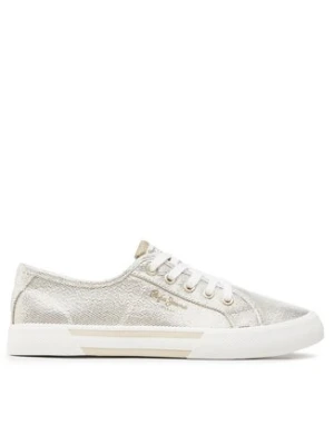 Pepe Jeans Tenisówki Brady Party W PLS31439 Złoty