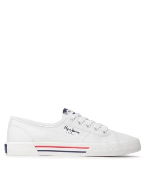 Pepe Jeans Tenisówki Brady W Basic PLS31287 Biały