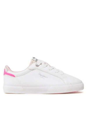Pepe Jeans Tenisówki Kenton Basic Girl PGS30549 Biały