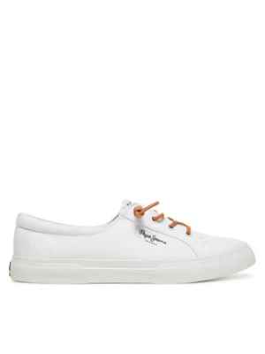 Pepe Jeans Tenisówki Kenton Block W PLS31590 Biały