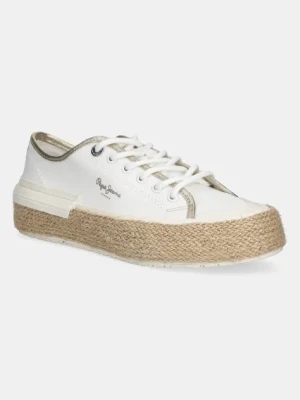 Pepe Jeans tenisówki SAMOI MIX kolor biały PLS31595
