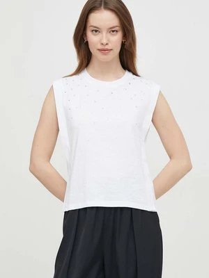 Pepe Jeans top bawełniany HEA kolor biały PL505766