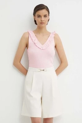 Pepe Jeans top LEIRE damski kolor różowy PL505851