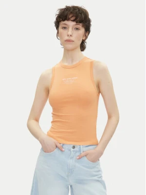 Pepe Jeans Top Viv PL506032 Pomarańczowy Slim Fit