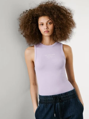 Pepe Jeans Top "Viv" w kolorze lawendowym rozmiar: M