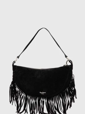 Pepe Jeans torebka zamszowa JANICE ANGIE kolor czarny PL031530