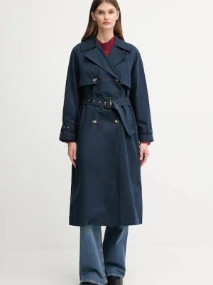 Pepe Jeans trencz kolor granatowy PL4024349