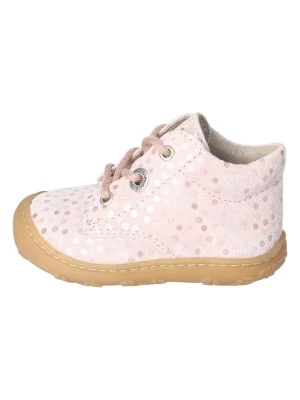 PEPINO Skórzane buty "Dots" w kolorze jasnoróżowym do nauki chodzenia rozmiar: 24