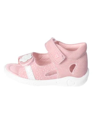 PEPINO Skórzane sandały "Maja" w kolorze jasnoróżowym rozmiar: 24