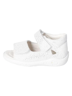 PEPINO Skórzane sandały "Taya" w kolorze białym rozmiar: 26