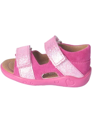 PEPINO Skórzane sandały "Vicky" w kolorze różowym rozmiar: 25