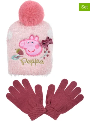 Peppa Pig 3-częściowy zestaw "Świnka Peppa" w kolorze jasnoróżowym rozmiar: 54 cm