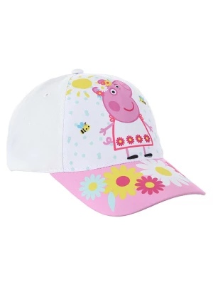 Peppa Pig Czapka "Świnka Peppa" w kolorze białym rozmiar: 52 cm