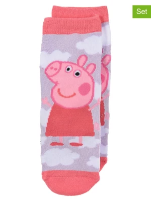 Peppa Pig Skarpety w kolorze różowo-fioletowym rozmiar: 31-34