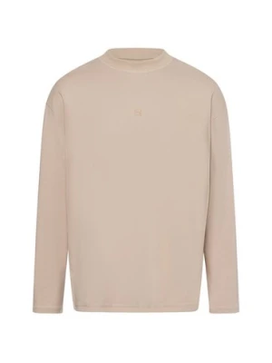 PEQUS Męska koszula z długim rękawem Mężczyźni Bawełna beżowy,