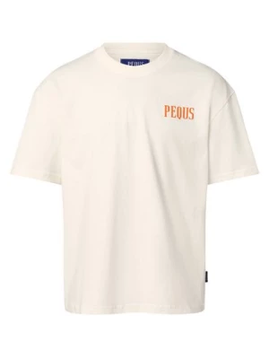PEQUS T-shirt męski Mężczyźni Bawełna biały nadruk,