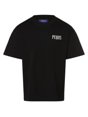 PEQUS T-shirt męski Mężczyźni Bawełna czarny nadruk,