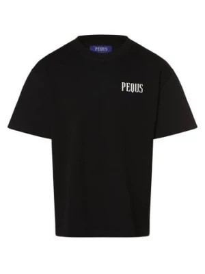 PEQUS T-shirt męski Mężczyźni Bawełna czarny nadruk,