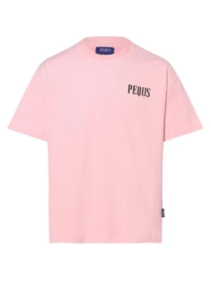 PEQUS T-shirt męski Mężczyźni Bawełna różowy nadruk,