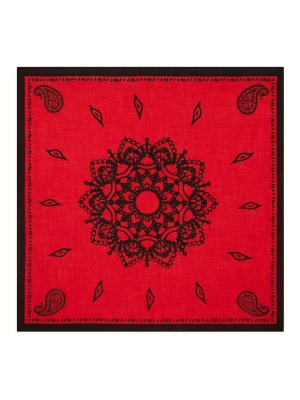 Perfect Cashmere Kaszmirowa chusta "Lulea" w kolorze czerwonym - 90 x 90 cm rozmiar: onesize