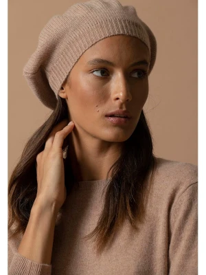 Zdjęcie produktu Perfect Cashmere Kaszmirowa czapka "Cloe" w kolorze jasnobrązowym rozmiar: onesize