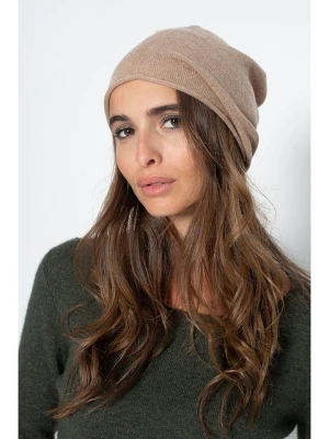 Perfect Cashmere Kaszmirowa czapka "Lauren" w kolorze beżowym rozmiar: onesize