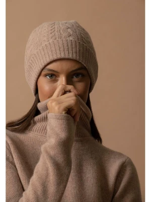 Perfect Cashmere Kaszmirowa czapka "Popi" w kolorze beżowym rozmiar: onesize