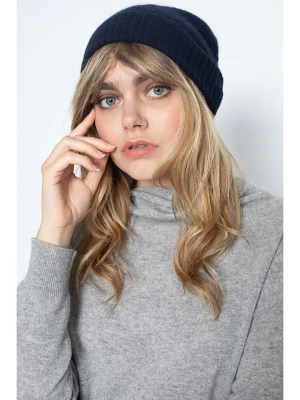 Perfect Cashmere Kaszmirowa czapka "Popi" w kolorze granatowym rozmiar: onesize