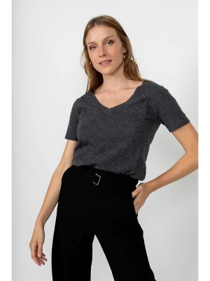 Perfect Cashmere Kaszmirowa koszulka "Joy" w kolorze antracytowym rozmiar: XL