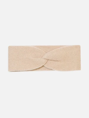 Perfect Cashmere Kaszmirowa opaska "Javoi" w kolorze beżowym na czoło rozmiar: onesize
