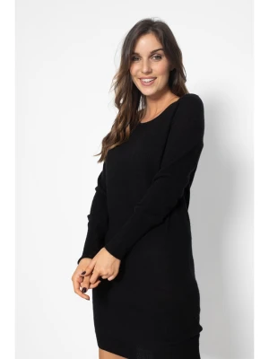 Perfect Cashmere Kaszmirowa sukienka "Molli" w kolorze czarnym rozmiar: L