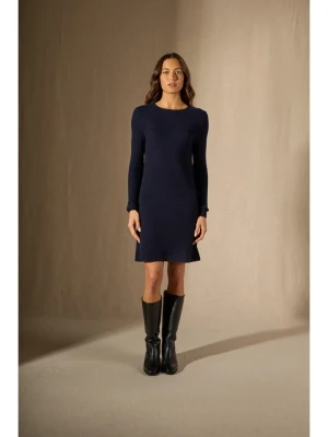 Perfect Cashmere Kaszmirowa sukienka w kolorze granatowym rozmiar: M