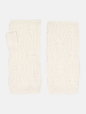 Perfect Cashmere Kaszmirowe mankiety "Bale" w kolorze kremowym rozmiar: onesize