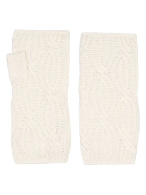 Perfect Cashmere Kaszmirowe mitenki "Jesse" w kolorze kremowym rozmiar: onesize