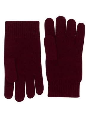 Perfect Cashmere Kaszmirowe rękawiczki "Hailey" w kolorze bordowym rozmiar: onesize