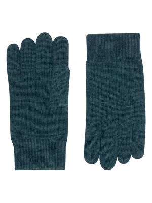 Perfect Cashmere Kaszmirowe rękawiczki "Hailey" w kolorze ciemnozielonym rozmiar: onesize