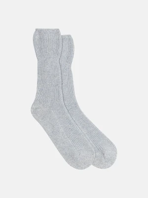 Perfect Cashmere Kaszmirowe skarpety "Dayaya" w kolorze szarym rozmiar: onesize