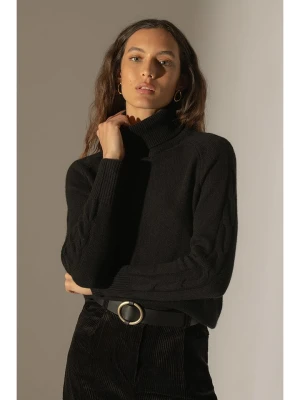 Perfect Cashmere Kaszmirowy golf "Albany" w kolorze czarnym rozmiar: S