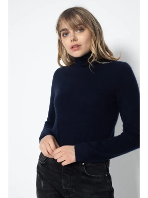 Perfect Cashmere Kaszmirowy golf "Ashley" w kolorze granatowym rozmiar: M