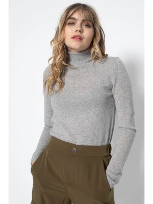 Perfect Cashmere Kaszmirowy golf "Ashley" w kolorze jasnoszarym rozmiar: M