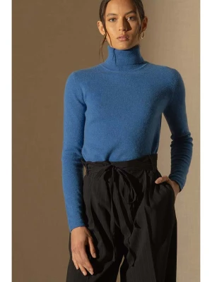 Perfect Cashmere Kaszmirowy golf "Ashley" w kolorze niebieskim rozmiar: M