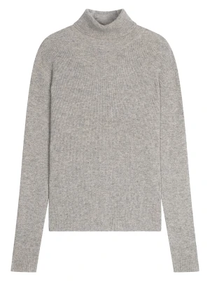 Perfect Cashmere Kaszmirowy golf "Elly" w kolorze szarym rozmiar: M