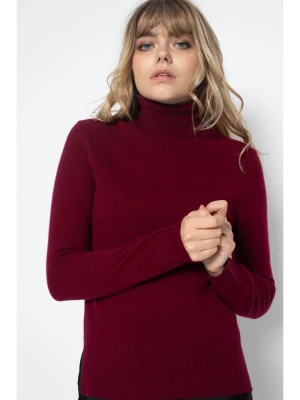 Perfect Cashmere Kaszmirowy golf "Tracy" w kolorze bordowym rozmiar: XXL