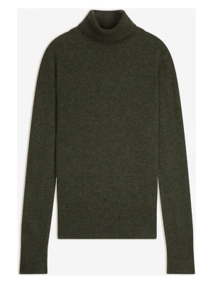 Perfect Cashmere Kaszmirowy golf "Tracy" w kolorze ciemnozielonym rozmiar: M