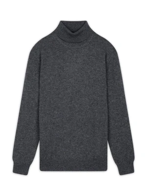 Perfect Cashmere Kaszmirowy golf "Trevor" w kolorze antracytowym rozmiar: M