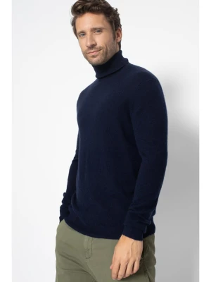 Perfect Cashmere Kaszmirowy golf "Trevor" w kolorze granatowym rozmiar: M