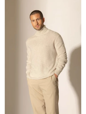 Perfect Cashmere Kaszmirowy golf "Trevor" w kolorze kremowym rozmiar: M