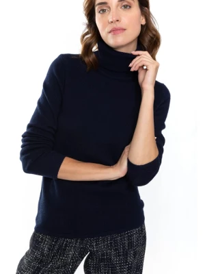 Perfect Cashmere Kaszmirowy golf "Willow" w kolorze granatowym rozmiar: L