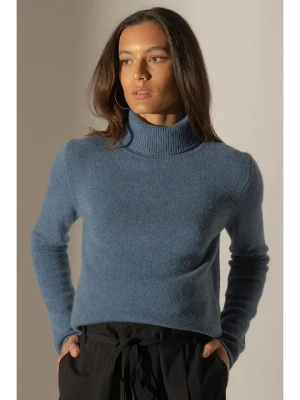Perfect Cashmere Kaszmirowy golf "Willow" w kolorze niebieskoszarym rozmiar: L